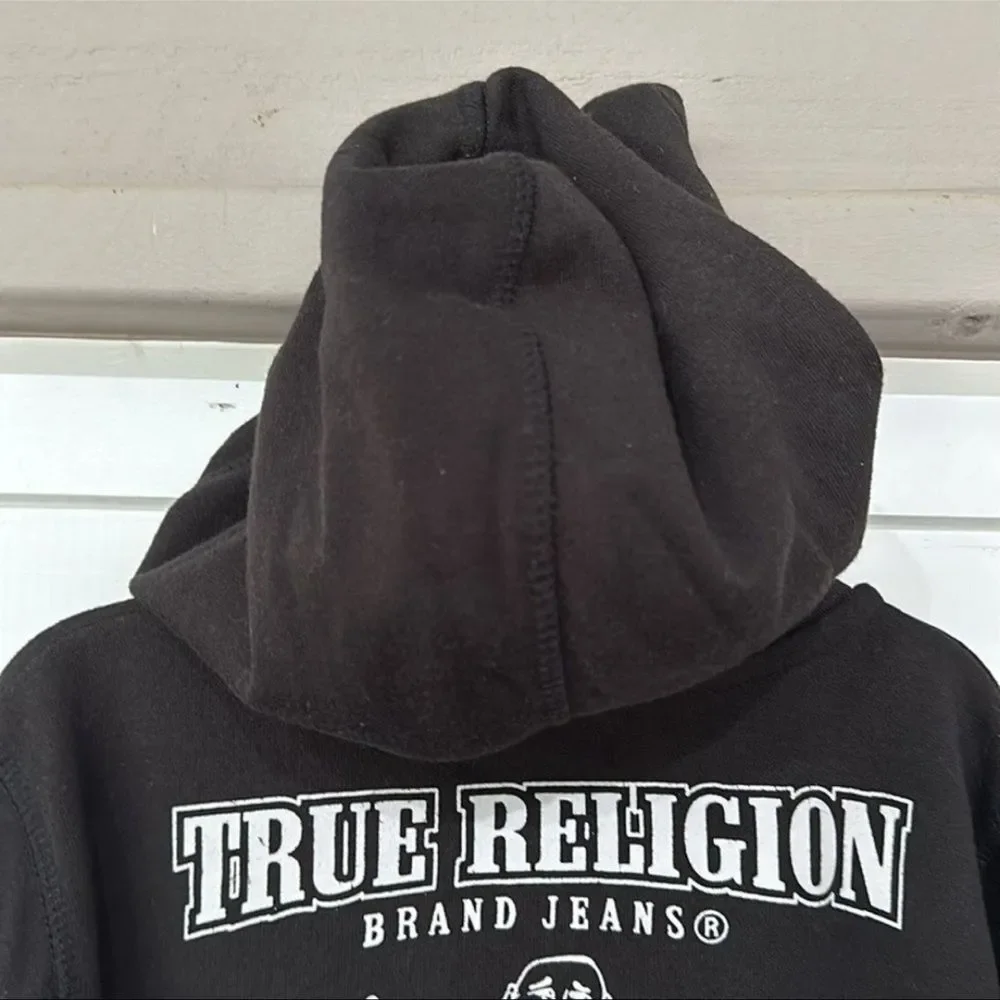 True Religion Horseshoe Zip Hoodie Black Size 6